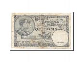 Belgique, 5 Francs type Albert et Elisabeth