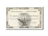 Assignats 400 Livres 400 Livres type Domaines Nationaux, signé Benoist