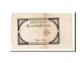 Assignats 5 Livres 5 Livres type Domaines Nationaux, signé Police Bild