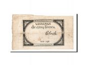 Assignats 5 Livres 5 Livres type Domaines Nationaux, signé Blanche Bild