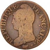 France, Dupr, 5 Centimes, 1799, Limoges, B, Bronze, KM:640.7, Gadoury:126a