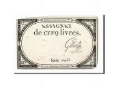Assignats 5 Livres 5 Livres type Domaines Nationaux, signé Gillet Bild