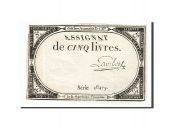 Assignats 5 Livres 5 Livres type Domaines Nationaux, signé Lambert Bild