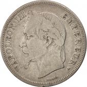 France, Napoleon III, 2 Francs, 1869, Paris, B, Argent, KM:807.1, Gadoury 527