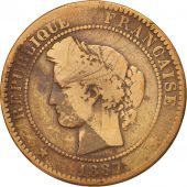 France, Crs, 10 Centimes, 1887, Paris, B, Bronze, KM:815.1, Gadoury:265a