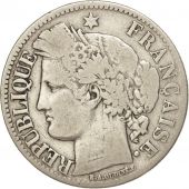 France, Crs, 2 Francs, 1870, Paris, VG(8-10), Silver, KM:816.1, Gadoury:529