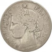 France, Crs, 2 Francs, 1871, Bordeaux, F(12-15), Silver, KM:817.2, Gadoury530