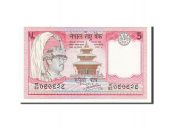 Npal, 5 Rupees, 1981-87, KM:30a, Undated, NEUF