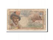 Guadeloupe, 50 Francs, 1947-1949, KM:34, Undated, B+