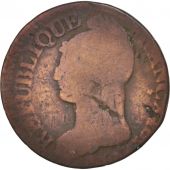 France, Dupr, 5 Centimes, 1796, Lyon, B, Bronze, KM:640.5, Gadoury:126