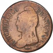 France, Dupr, Decime, 1798, Lille, F(12-15), Bronze, KM:644.11, Gadoury:187