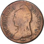 France, Dupr, Decime, 1798, Lille, B+, Bronze, KM:644.11, Gadoury:187