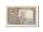 France, 10 Francs, 1946, KM:99e, 1946-09-26, VF(20-25), Fayette:8.15