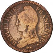 France, Dupr, Decime, 1795, Paris, B, Bronze, KM:637.1, Gadoury:186