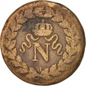 France, Napolon I, Decime, 1814, Strasbourg, F(12-15),Bronze,KM:700,Gadoury195a