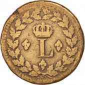 France, Louis XVIII, Decime, 1814,Strasbourg,VF(20-25),Bronze,KM:701,Gadoury196a