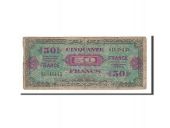 France, 50 Francs, 1945, 1945-06-04, KM:122a, B+, Fayette:VF 24.1