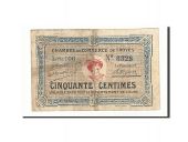 France, Troyes, 50 Centimes, TB, Pirot:124-7