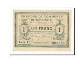 France, Bayonne, 1 Franc, 1917, AU(55-58), Pirot:21-45