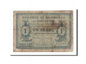 France, Bayonne, 1 Franc, 1919, B+, Pirot:21-64