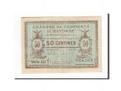 France, Bayonne, 50 Centimes, 1916, TTB+, Pirot:21-24