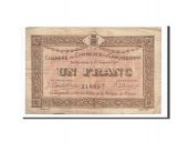 France, Carcassonne, 1 Franc, 1914, TB+, Pirot:38-6