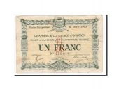 France, Avignon, 1 Franc, 1915, EF(40-45), Pirot:18-5