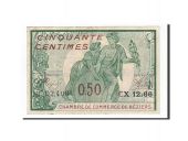France, Bziers, 50 Centimes, 1916, AU(55-58), Pirot:27-20