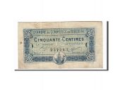 France, Toulouse, 50 Centimes, 1920, TTB, Pirot:122-39