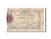 France, Laon, 5 Francs, 1915, EF(40-45), Pirot:02-1303