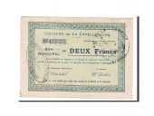 France, La Capelle, 2 Francs, 1915, SUP, Pirot:02-399