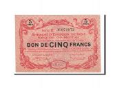 France, Rethel, 5 Francs, 1917, SPL, Pirot:08-180