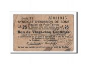 France, Poix-Terron, 25 Centimes, 1917, TB+, Pirot:08-144