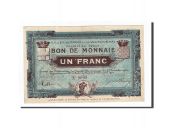 France, Croix et Wasquehal, 1 Franc, 1914, AU(55-58), Pirot:59-608