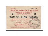 France, Poix-Terron, 5 Francs, 1917, TTB, Pirot:08-145