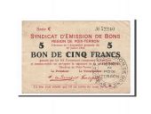 France, Poix-Terron, 5 Francs, 1916, TTB, Pirot:08-141