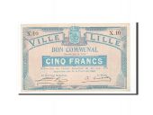 France, Lille, 5 Francs, 1914, SPL, Pirot:59-1601