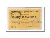 France, Lens, 5 Francs, EF(40-45), Pirot:62-805