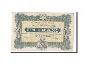 France, Strasbourg, 1 Franc, 1918, TB+, Pirot:133-4
