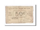France, Lens, 50 Centimes, 1914, TB, Pirot:62-803