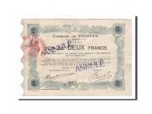France, Feignies, 2 Francs, 1914, EF(40-45), ANNULE, Pirot:59-926