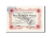 France, Hautmont, 2 Francs, 1915, UNC(65-70), ANNULE, Pirot:59-1300