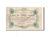France, Solre-le-Chteau, 5 Francs, 1914, TB+, ANNULE, Pirot:59-2375