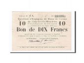 Billet, France, Charleville-Mzires, 10 Francs, 1916, TTB, Pirot:08-92