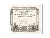 France, 50 Sols, 1792, 1792-01-04, Saussay, KM:A56, TB, Lafaurie:151