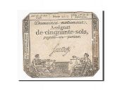 France, 50 Sols, 1793, 1793-05-23, Saussay, KM:A70b, TB, Lafaurie:167