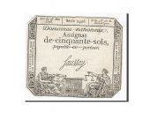 France, 50 Sols, 1793, Saussay, KM:A70b, 1793-05-23, EF(40-45), Lafaurie:167