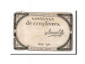 France, 5 Livres, Roussel, KM:A76, 1793-10-31, F(12-15), Lafaurie:171