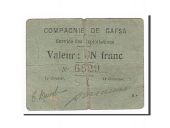 Algeria, Compagnie de Gafsa, 1 Franc, 1916-02-10, VF(30-35), Pirot 3