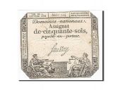 France, 50 Sols, 1792, 1792-01-04, Saussay, KM:A56, TTB, Lafaurie:151